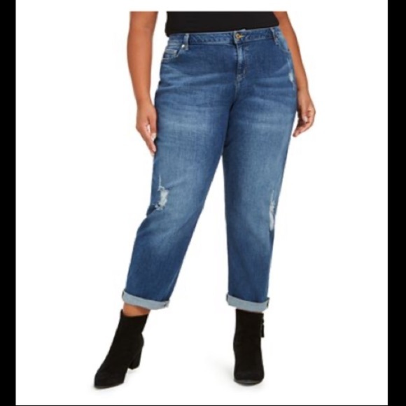 NWT Michael Kors Dillon Ripped Boyfriend Jeans - Picture 1 of 3